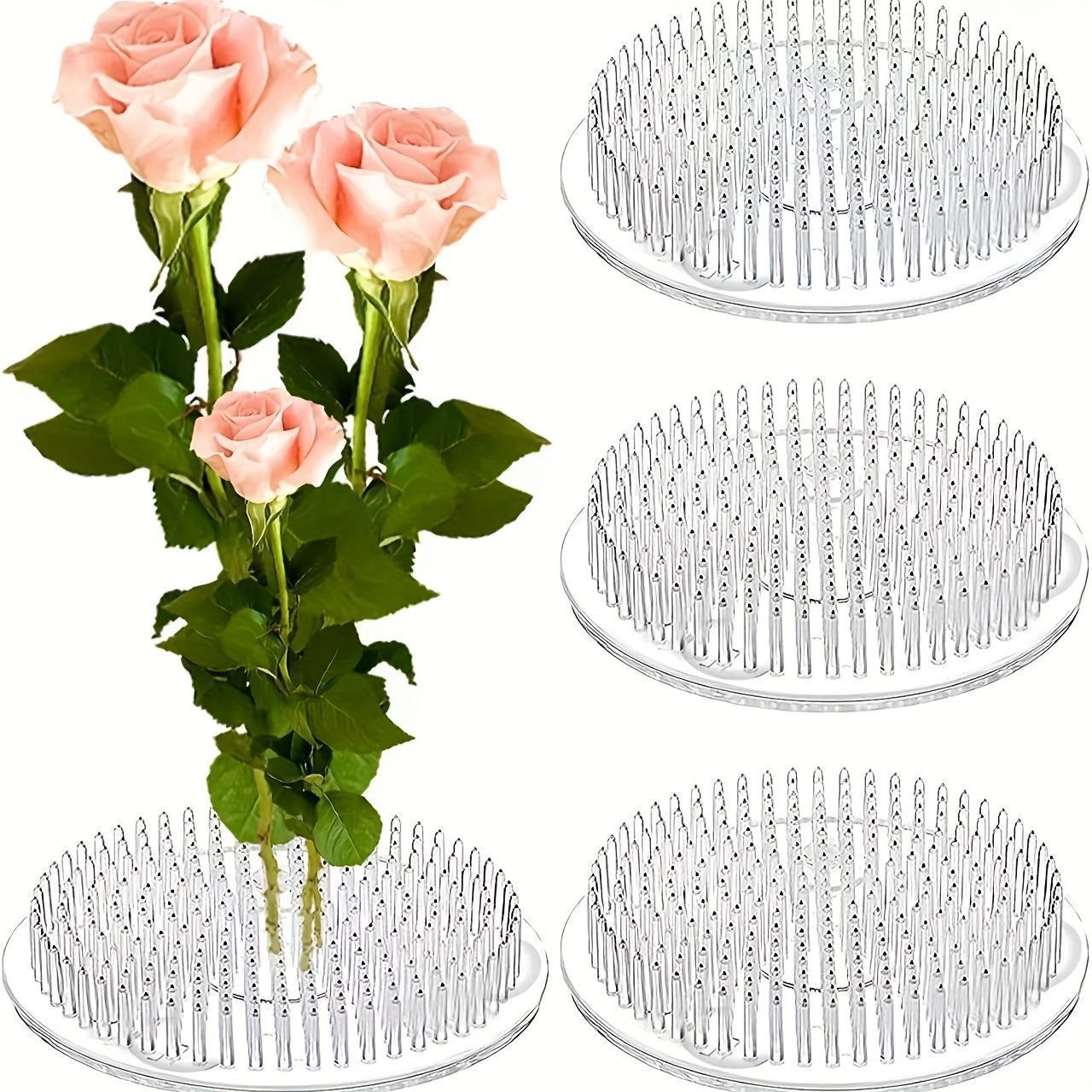 Florist Supply Vases - Soporte Redondo para Tallos de Ikebana