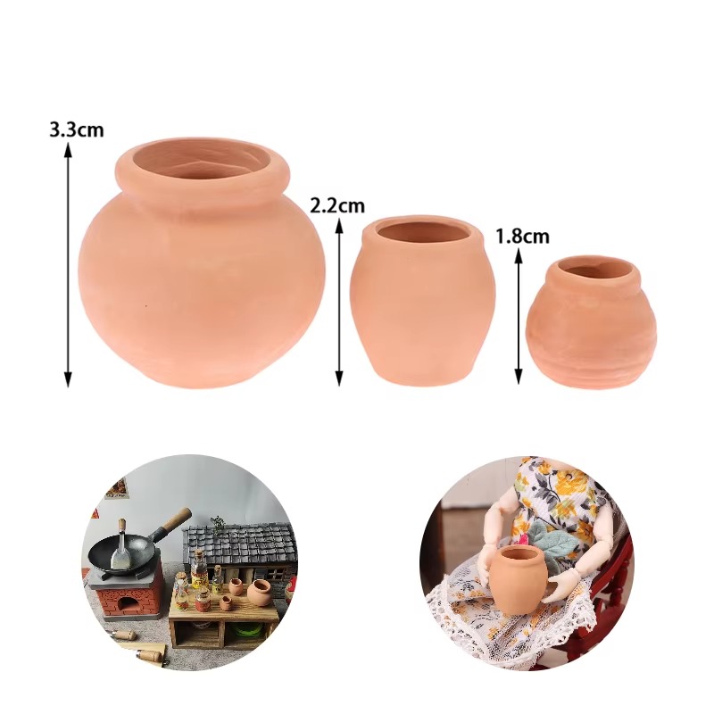 Florist Supply Vases - 1:12 casa de muñecas miniaturas florero