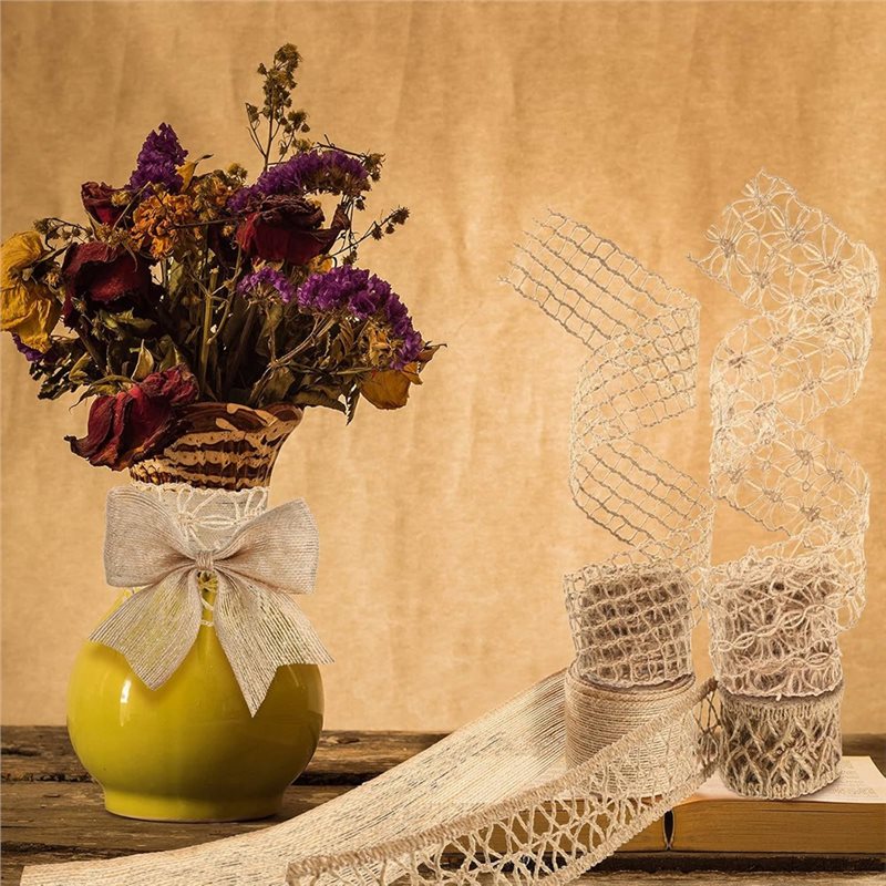 WORTHOWN-5 Rollos de Cinta de  - Twine Jute Natural reseña y precio
