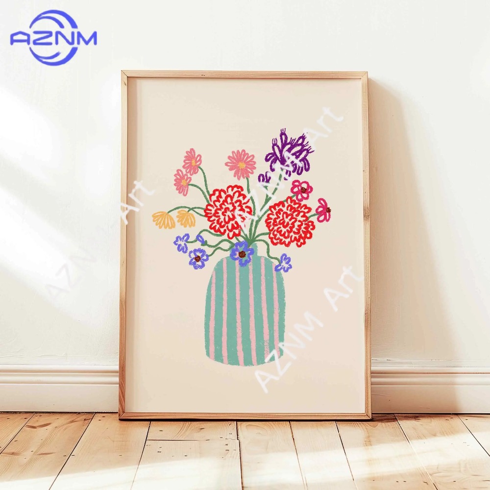1/3 Piezas de Póster Abstracto - Florist Supply Vases reseña y precio