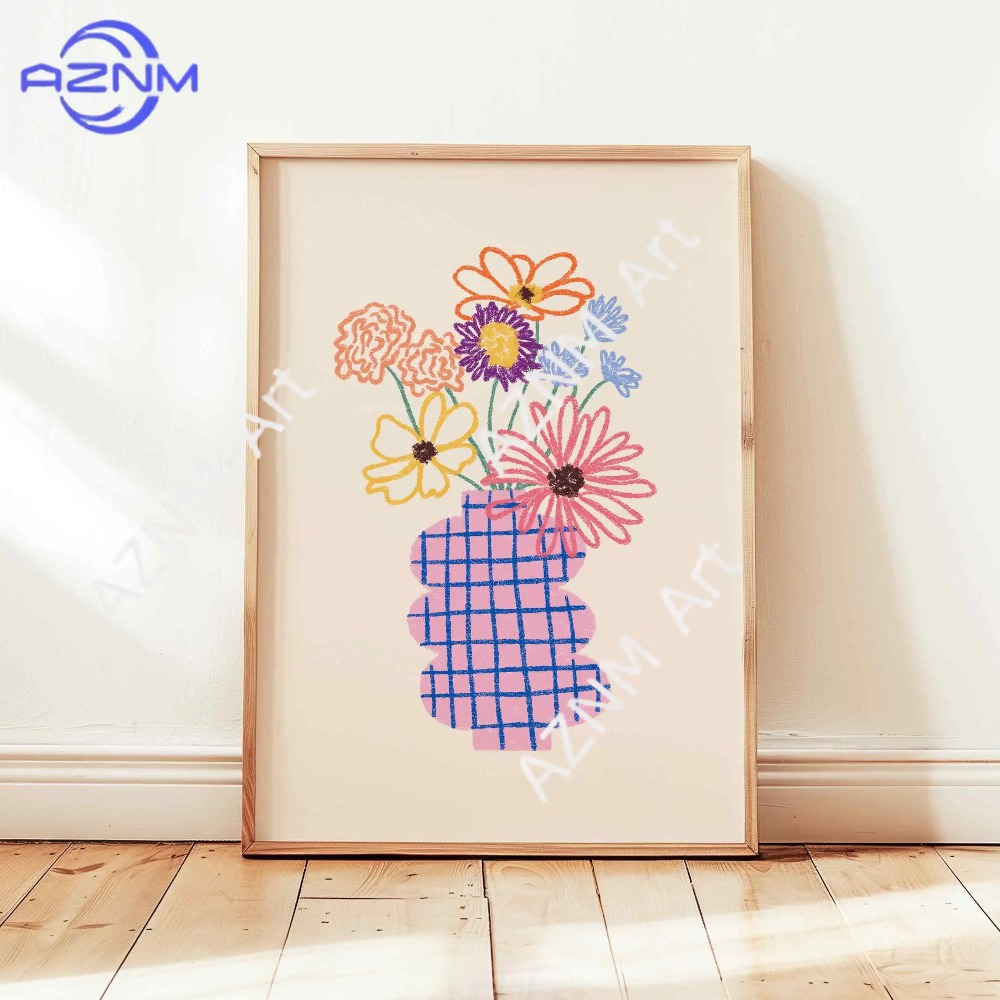 1/3 Piezas de Póster Abstracto - Florist Supply Vases reseña y precio