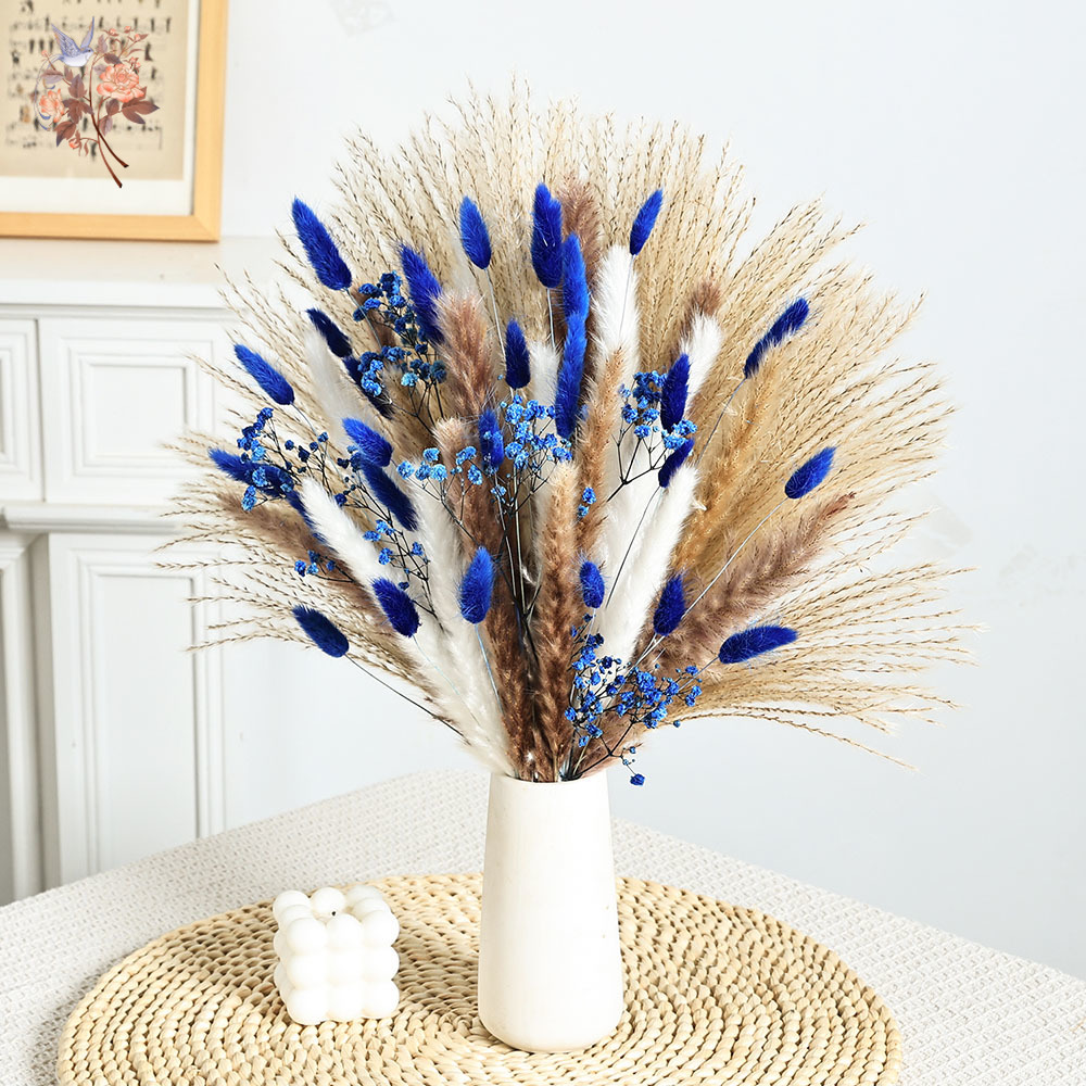 Cola de conejo esponjosa azul  - Supply For Florist reseña y precio