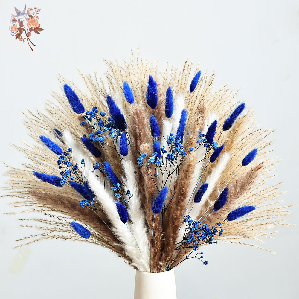 Cola de conejo esponjosa azul  - Supply For Florist reseña y precio