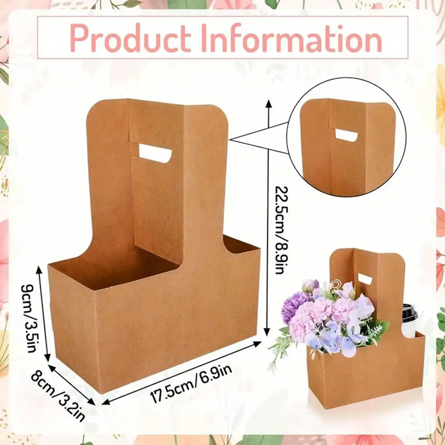 Bolsas de regalo de ramo de fl - Flower Wrap Kraft reseña y precio