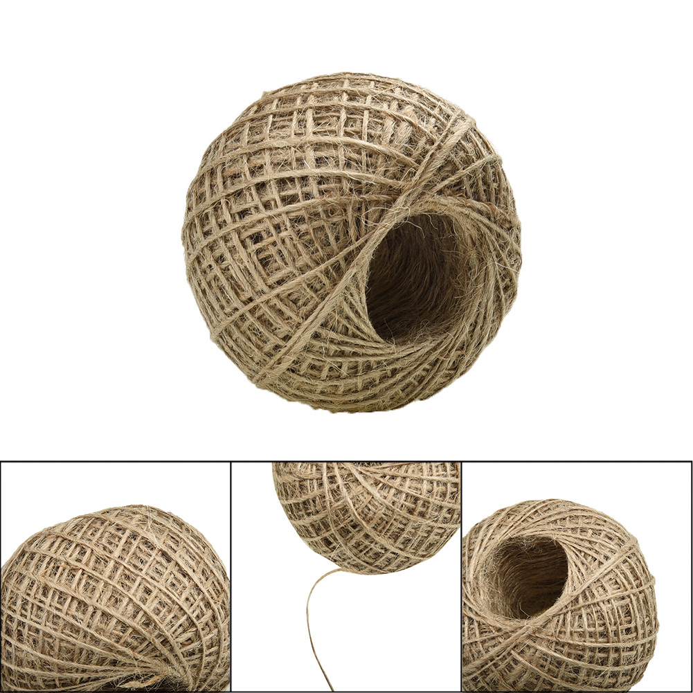 Cuerda de lino de 100m de larg - Twine Jute Natural reseña y precio