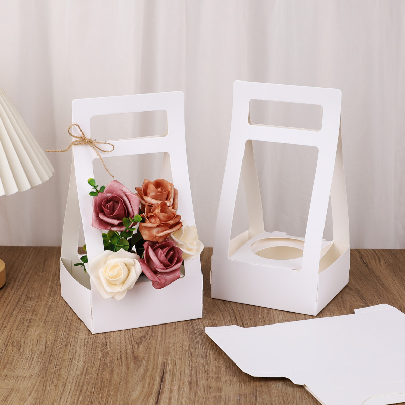 Caja de flores de mano de pape - Flower Wrap Kraft reseña y precio