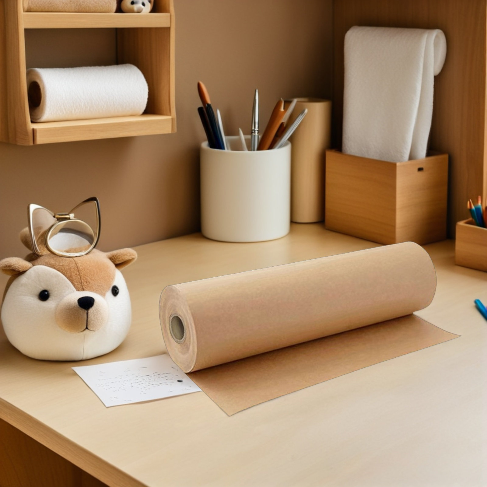 1 rollo de papel Kraft marrón  - Flower Wrap Kraft reseña y precio