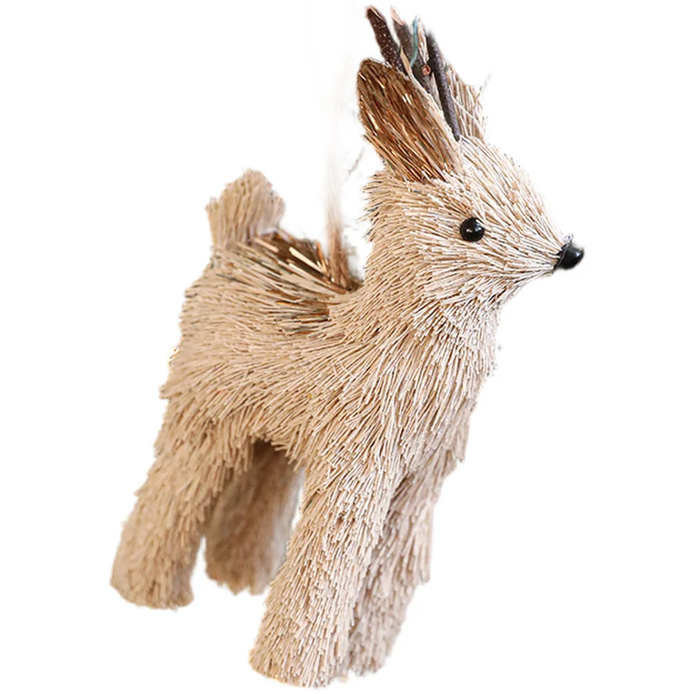 Adorno de alce de paja natural - Twine Jute Natural reseña y precio
