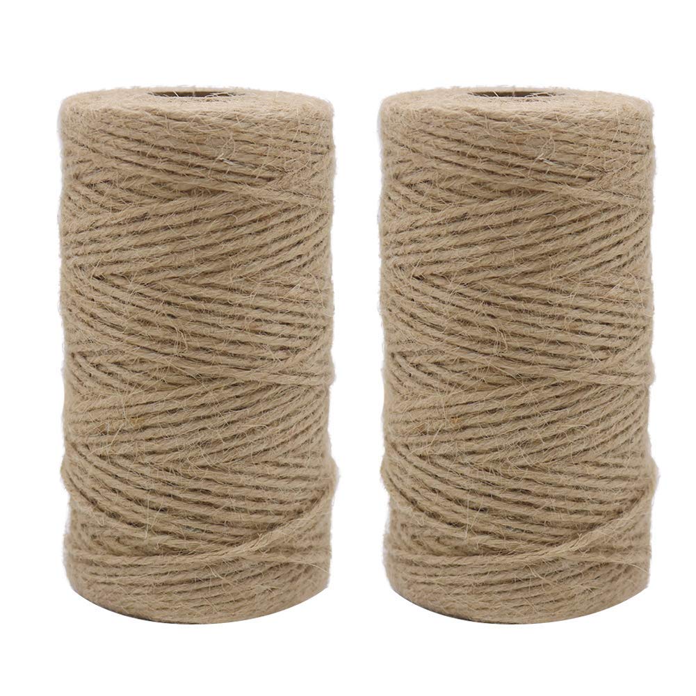 2 uds X 333 pies 2Mm 3 capas h - Twine Jute Natural reseña y precio