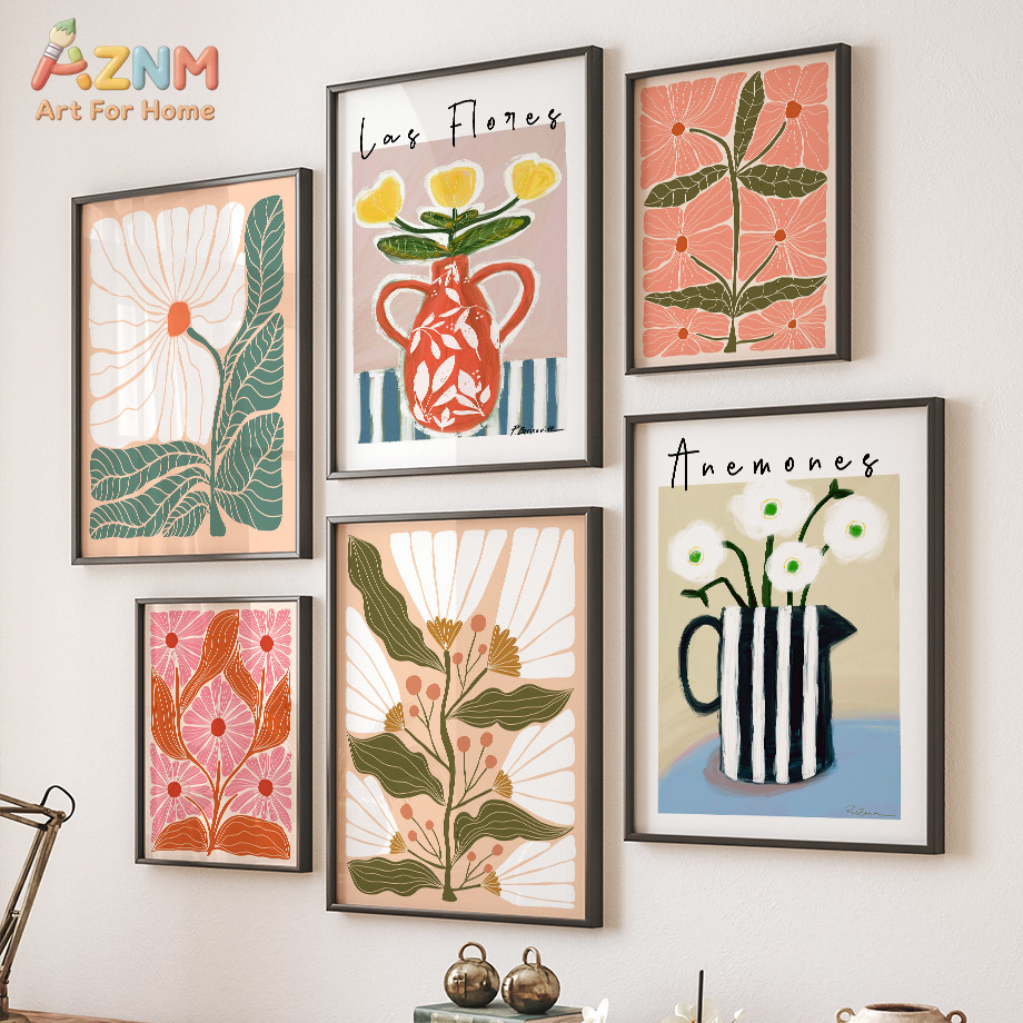 AZNM - Arte de pared en lienzo - Florist Supply Vases reseña y precio