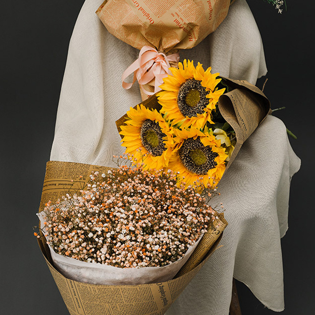 20 Hojas de Papel de Regalo Es - Flower Wrap Kraft reseña y precio