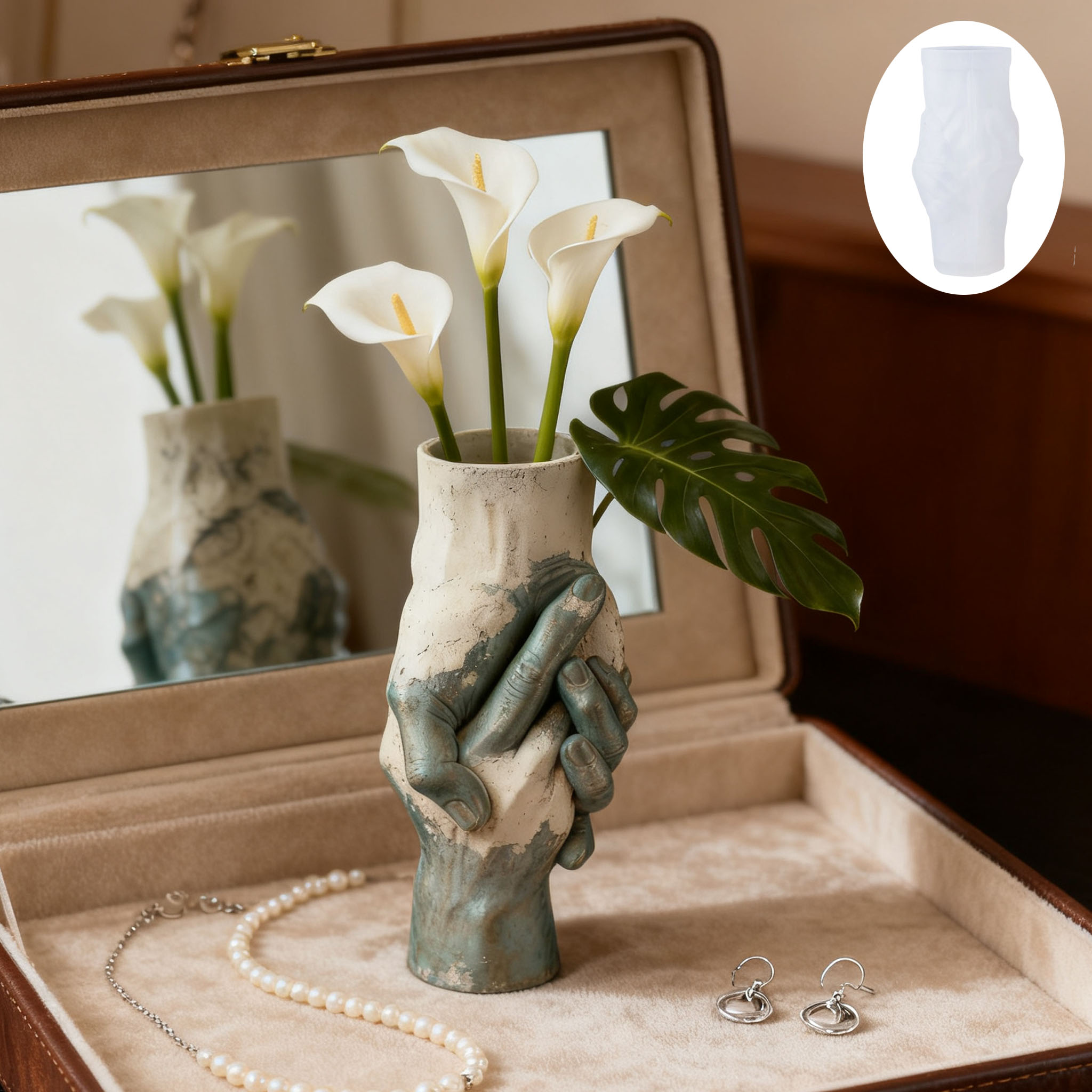 Molde artístico de silicona pa - Florist Supply Vases reseña y precio